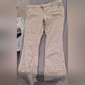 Women's dress pants size 8 midrise boot cut tan